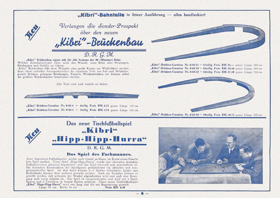 Kibri Katalog Eisenbahntechnik 1938