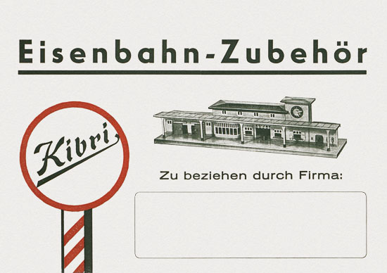 Kibri Katalog Eisenbahn-Zubehör 1950