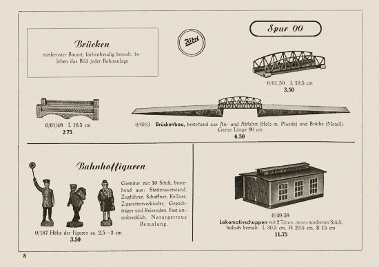 Kibri Katalog Eisenbahn-Zubehör 1950