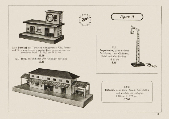 Kibri Katalog Eisenbahn-Zubehör 1950