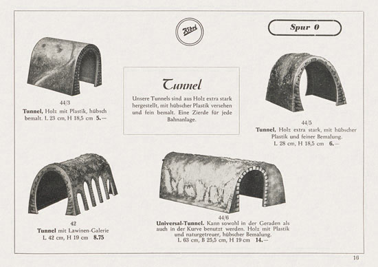 Kibri Katalog Eisenbahn-Zubehör 1952