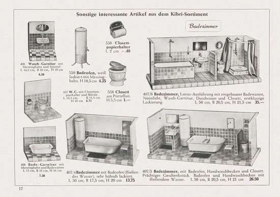 Kibri Katalog Eisenbahn-Zubehör 1952