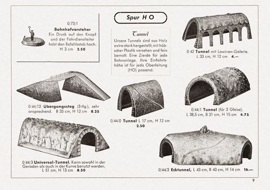 Kibri Katalog Eisenbahn-Zubehör 1953