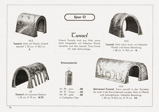 Kibri Katalog Eisenbahn-Zubehör 1953