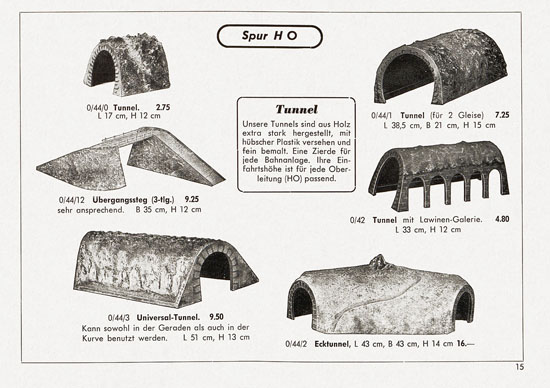 Kibri Katalog Eisenbahn-Zubehör 1957