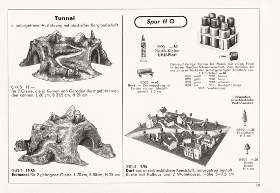 Kibri Modellbahn-Zubehör Katalog 1958