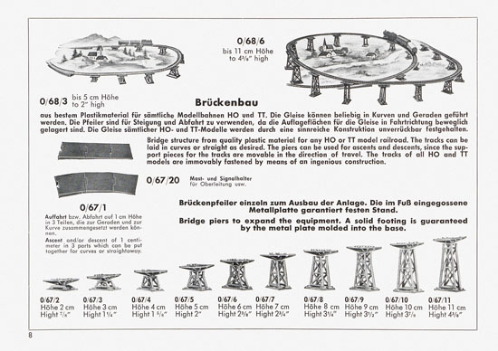 Kibri Katalog Neuheiten 1958