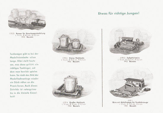 Kibri Katalog Modellbahn-Zubehör 1959