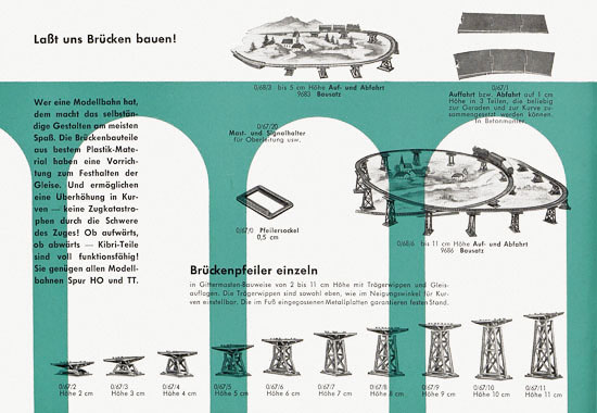 Kibri Katalog Modellbahn-Zubehör 1959