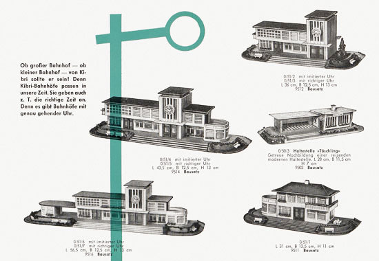 Kibri Katalog Modellbahn-Zubehör 1959