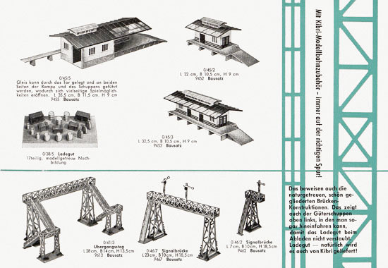 Kibri Katalog Modellbahn-Zubehör 1959