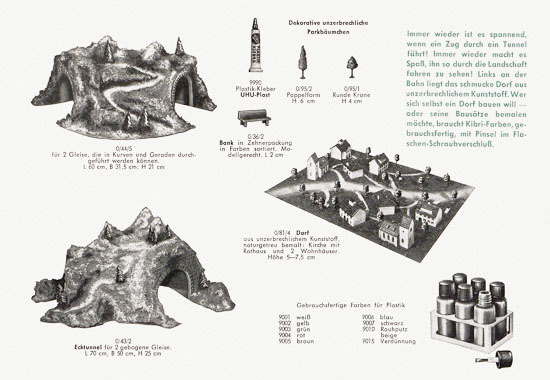 Kibri Katalog Modellbahn-Zubehör 1959