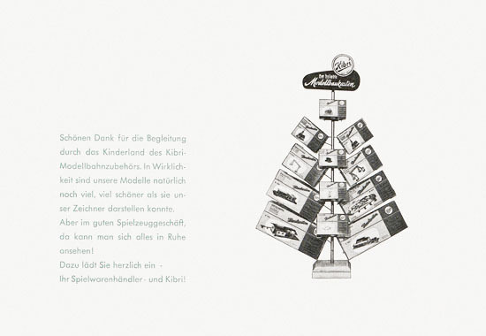 Kibri Katalog Modellbahn-Zubehör 1959