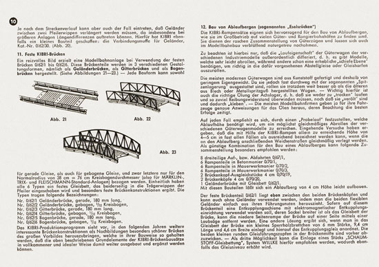 Kibri Modell-Brückenbau 1960