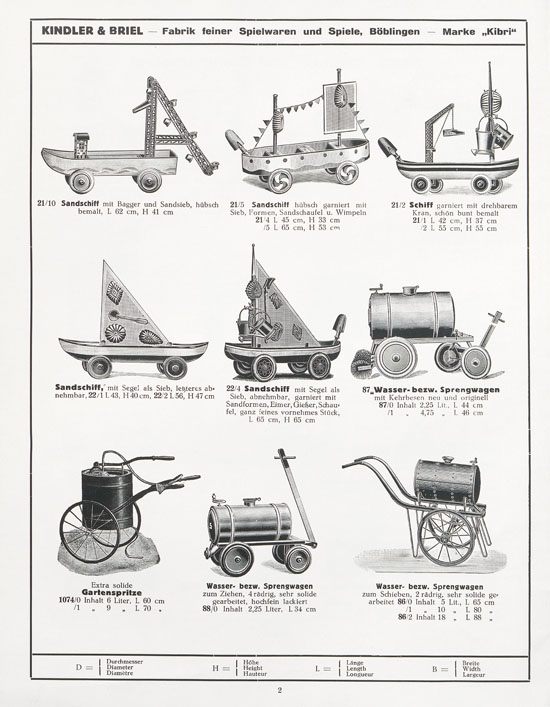 Kibri Katalog 1932