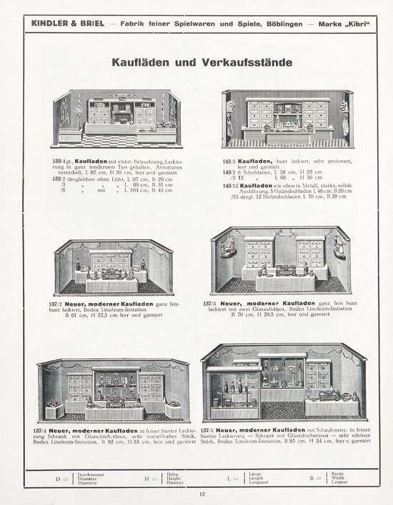 Kibri Katalog 1932