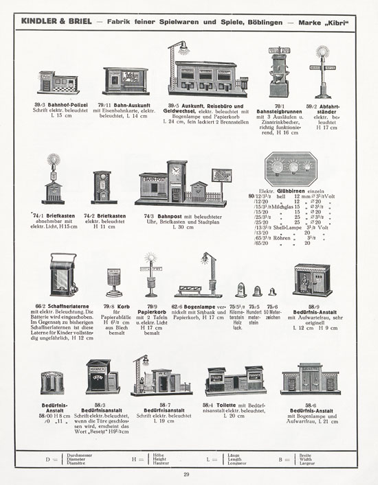 Kibri Katalog 1932