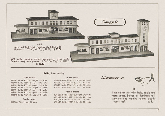 Kibri Railways Accessories catalog 1954