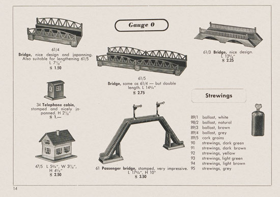 Kibri Railways Accessories catalog 1954