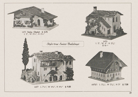 Kibri Railways Accessories catalog 1954