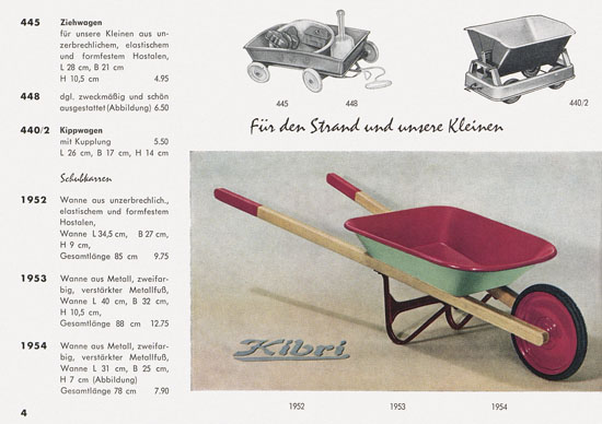 Kibri Spielwaren und Modellbahn-Zubehör 1959