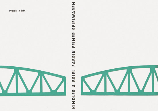 Kibri Spielwaren und Modellbahn-Zubehör 1959