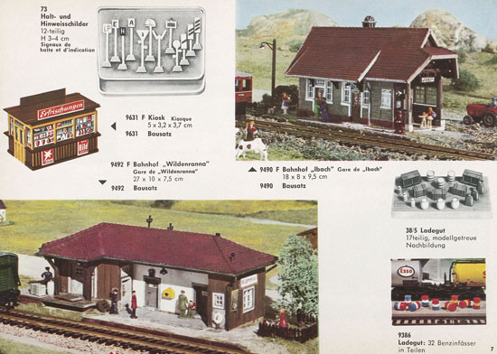 Kibri Katalog Modellbahn-Zubehör 1964