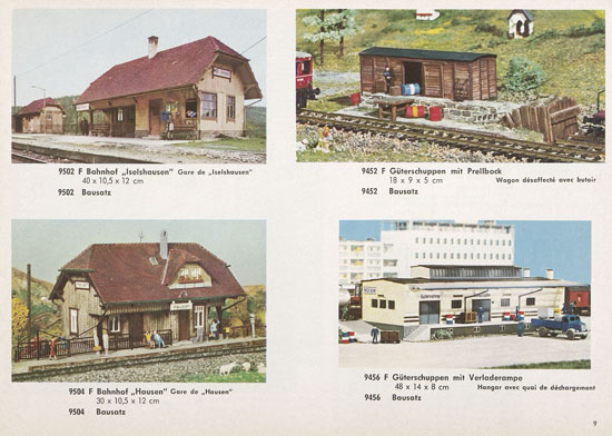 Kibri Katalog Modellbahn-Zubehör 1964