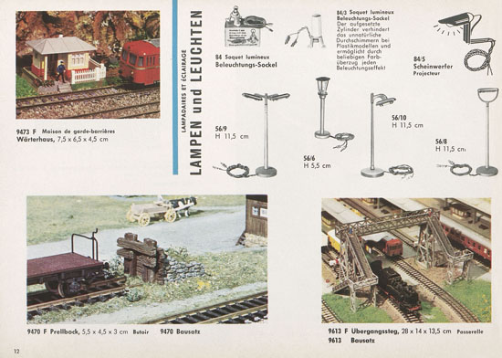 Kibri Katalog Modellbahn-Zubehör 1964