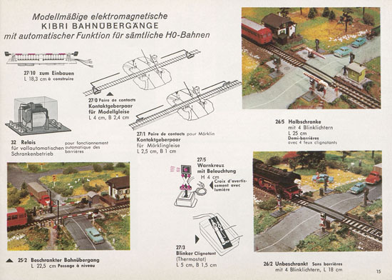 Kibri Katalog Modellbahn-Zubehör 1964