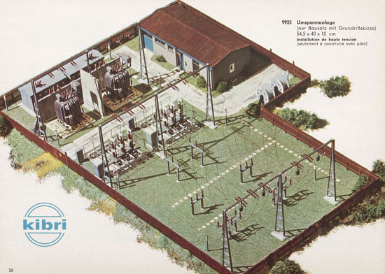Kibri Katalog Modellbahn-Zubehör 1964