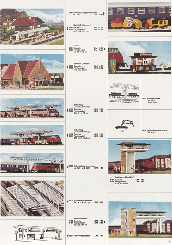 Kibri Katalog Modellbahn-Zubehör 1967-1968