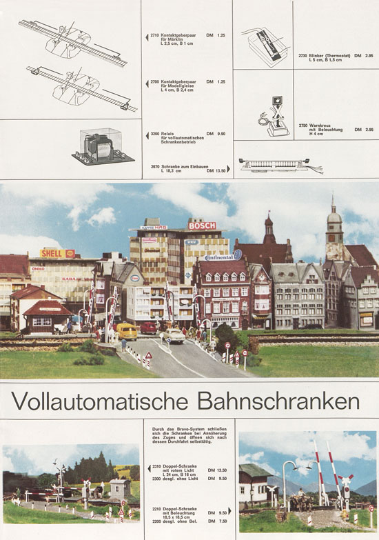 Kibri Katalog Modellbahn-Zubehör 1967-1968