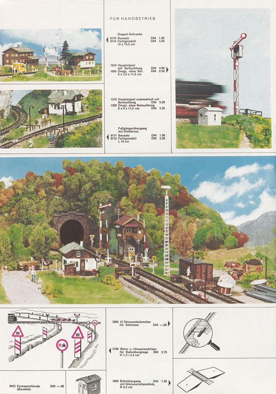 Kibri Katalog Modellbahn-Zubehör 1967-1968