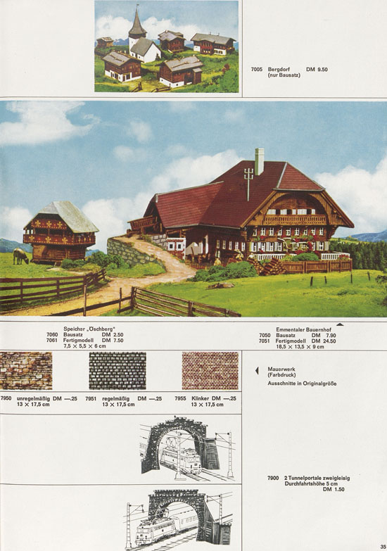 Kibri Katalog Modellbahn-Zubehör 1967-1968