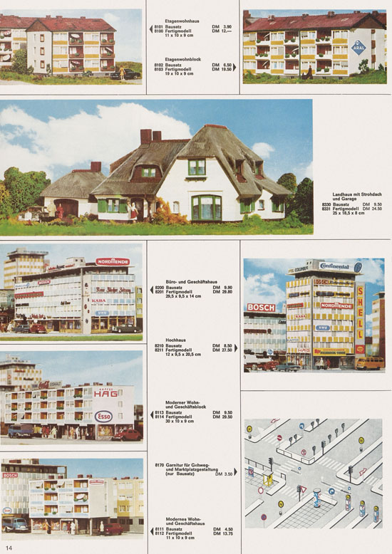 Kibri Katalog Modellbahn-Zubehör 1969-1970