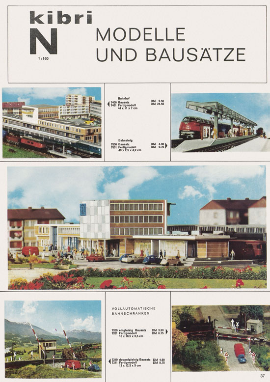 Kibri Katalog Modellbahn-Zubehör 1969-1970