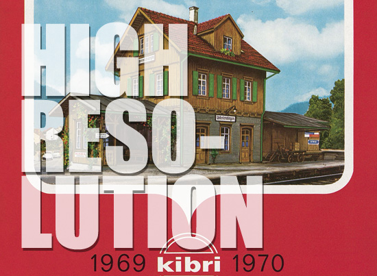 Kibri Katalog Modellbahn-Zubehör 1969-1970