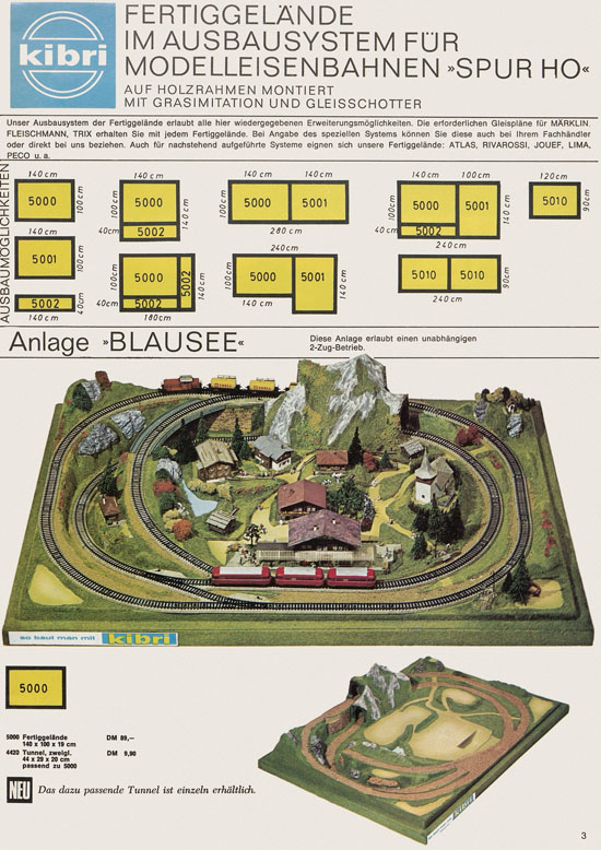 Kibri Katalog Modellbahn-Zubehör 1970-1971