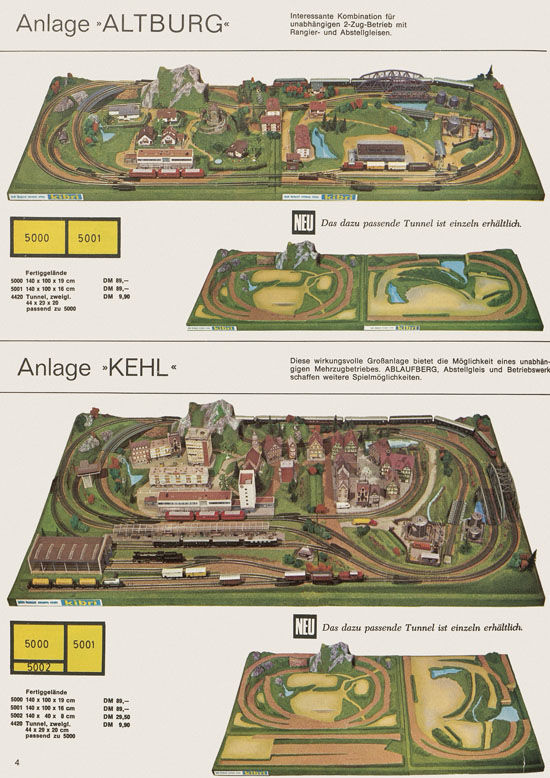 Kibri Katalog Modellbahn-Zubehör 1970-1971