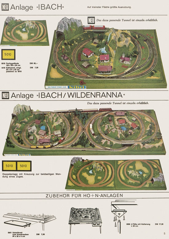 Kibri Katalog Modellbahn-Zubehör 1970-1971