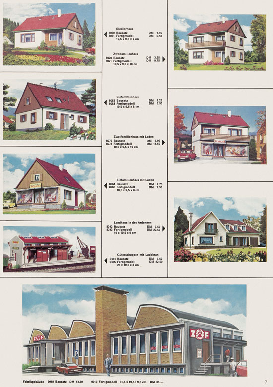 Kibri Katalog Modellbahn-Zubehör 1970-1971