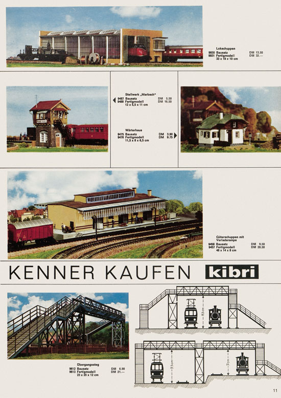 Kibri Katalog Modellbahn-Zubehör 1970-1971