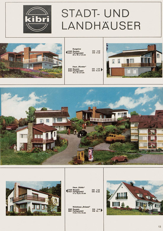 Kibri Katalog Modellbahn-Zubehör 1970-1971