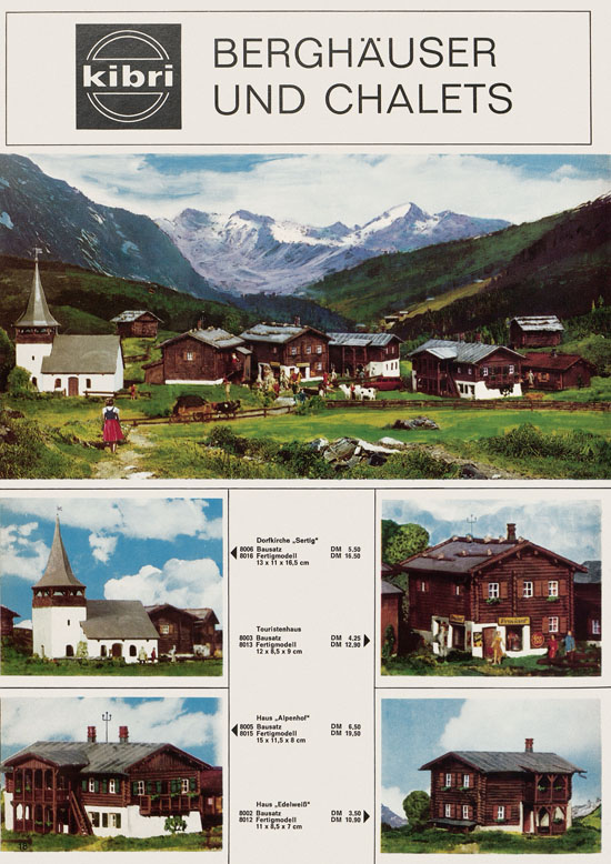 Kibri Katalog Modellbahn-Zubehör 1970-1971