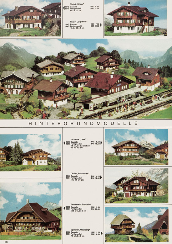 Kibri Katalog Modellbahn-Zubehör 1970-1971