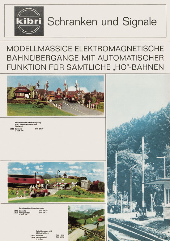 Kibri Katalog Modellbahn-Zubehör 1970-1971