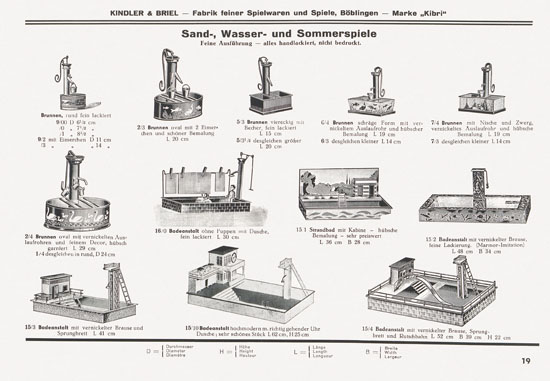 Kibri Spielwaren Katalog 1937