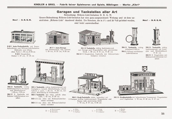 Kibri Spielwaren Katalog 1937