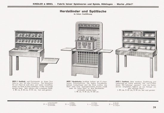 Kibri Spielwaren Katalog 1937